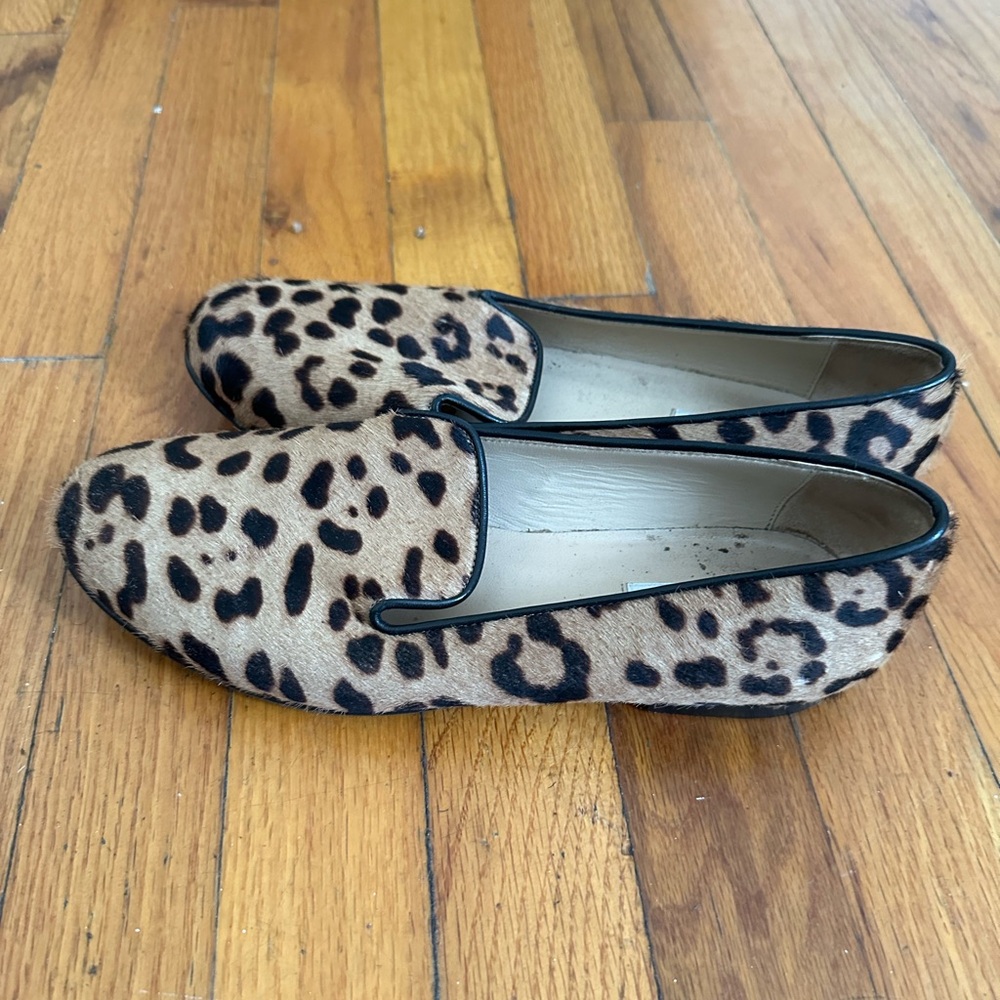 L.K. Bennett Leopard Print Loafers